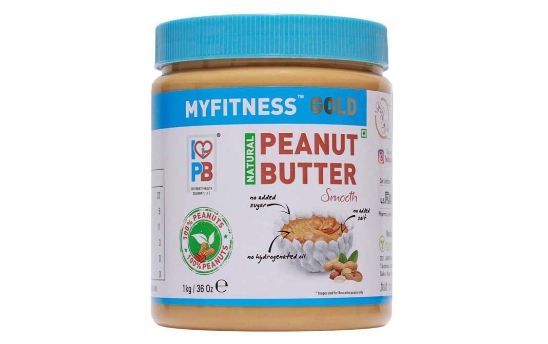 Myfitness Gold - Natural Peanut Butter Smooth   Jar  1000 grams